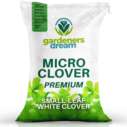 Micro white clover grass seed - white,